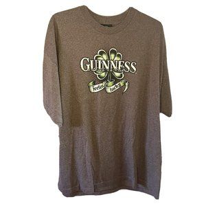 Vintage 90s Y2K Guinness Beer T Shirt Mens 2XL Feeling Lucky Irish Destination